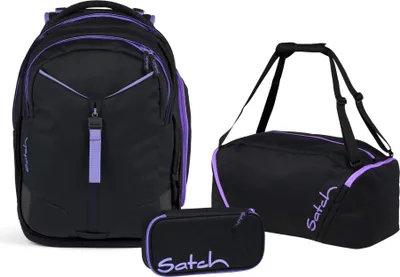 Produktbild von Satch Schulrucksack-Set MATCH Purple Phantom 3-teilig, Kollektion 24