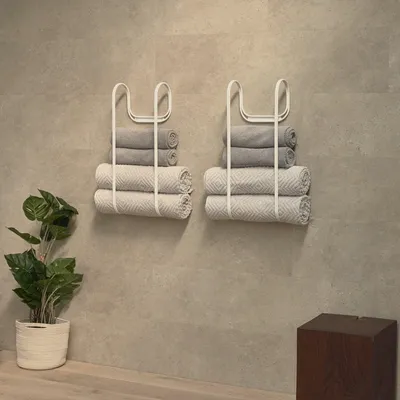Produktbild von MyWIRE Handtuchhalter "LAVNA" - weiß