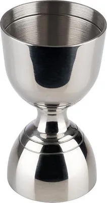 Produktbild von APS 93356 Barmaß, Edelstahl, Volumen 30 / 60 ml, mit Füllstrich 10 / 15 / 20 / 40 ml, Ø 5 cm, Höhe 9 cm