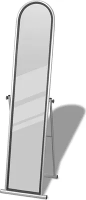 Image de Miroir autoportant rectangulaire pleine longueur Gris