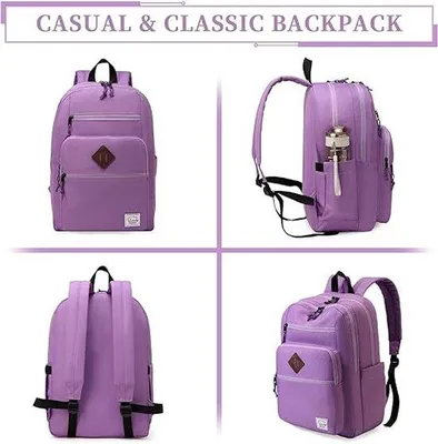 Produktbild von Famanu Rucksack Schwarz mit Doppelkompartimenten - 15,6 Zoll Laptop