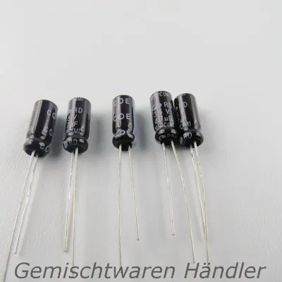 Produktbild von 5x Marken Elko 47µF 35V Kondensator Elektrolytkondensator mF uF SAMWHA Capacitor