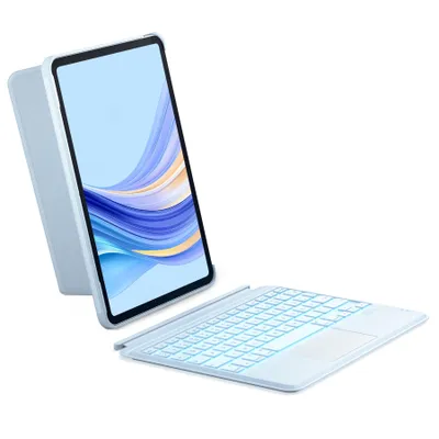 Produktbild von Inateck Tastatur für iPad 10/11Gen 2022/2025, Abnehmbare,7-Farbiger Hintergrundbeleuchtung,Hoch-/Querformat Ständer, KB04112