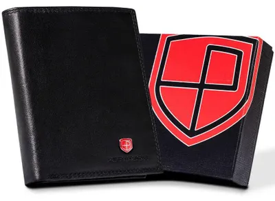 Obrázek produktu pro Peterson Pánská peněženka z přírodní kůže černá RFID 13x9,5 cm