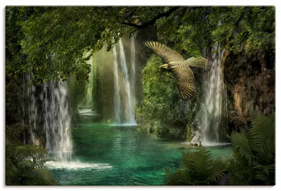 Produktbild von ARTland Leinwandbild Das Tor nach Eden Größe: 90x60 cm