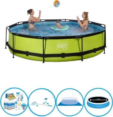 Obrázek produktu pro EXIT bazén Lime - Rámový bazén ø360x76cm - + příslušenství