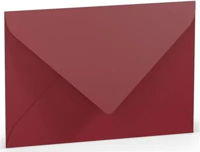 Produktbild von Briefumschlag B6 Nassklebung Seidenfutter Rosso