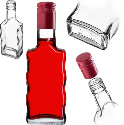 Image de KADAX Bouteilles en verre 200ml, 10 pièces, bouteilles vides avec bouchon à vis, petites bouteilles de liqueur à remplir, bouteilles de vin en verre