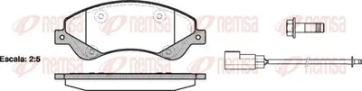 Produktbild von REMSA Bremsbeläge Satz Vorne Bremsklötze für FORD Transit Mk6 Kasten (V347, V348, FA) 1251.02