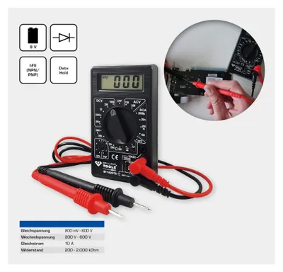 Produktbild von Brilliant Tools Digital-Multimeter, mit LCD-Display