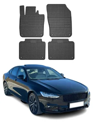 Produktbild von OMAC Gummi Fußmatten für Volvo S90 2016-2025 Automatten Gummi Schwarz 4tlg