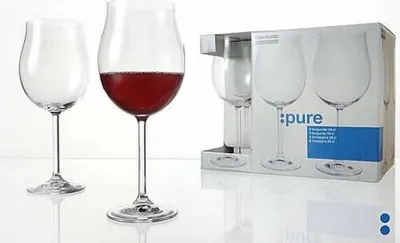 Zdjęcie produktu dla Kieliszek do wina z bordowego szkła z serii montana PURE 190ml zestaw 6 sztuk