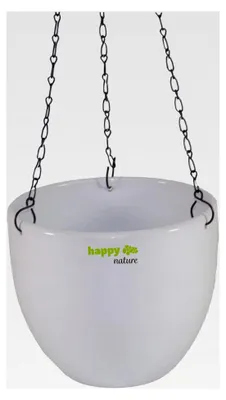 Produktbild von Keramik Hydro Blumenampel Venus 13/12 Weiß Ø 17,5 cm H 15 cm