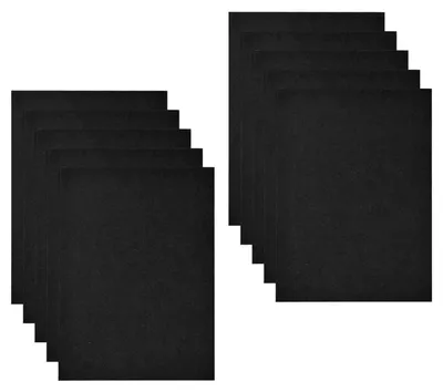 Immagine prodotto di 10 raccoglitori con tasca, formato A4, in cartoncino nero, dimensioni 310x220 mm, grammatura 300 g/m²