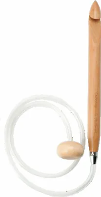 Produktbild von Häkelnadel Bamboo WOOD tunesisch flexibel 25,00 mm 80 cm