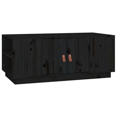 Immagine prodotto di Tavolino nero 100x50x41 cm in legno di pino massiccio
