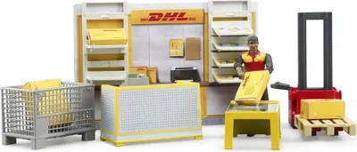 Image de Bruder Boutique DHL avec chariot élévateur manuel 62251