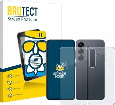 Produktbild von BROTECT Entspiegelungs Schutzglas für Samsung Galaxy S25 (Display+Rückseite) Schutzfolie Panzer Folie Glas Display Schutz matt