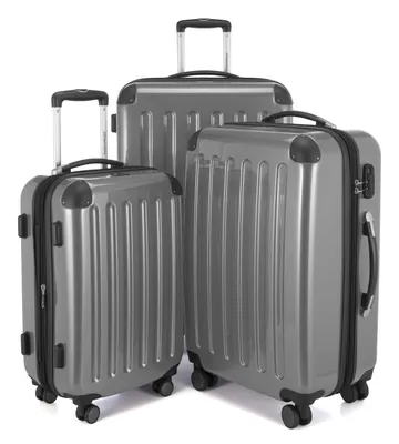 Produktbild von HAUPTSTADTKOFFER - Alex - Koffer-Set 3 Trolley Hartschale, 4 Rollen (S, M & L),Silber