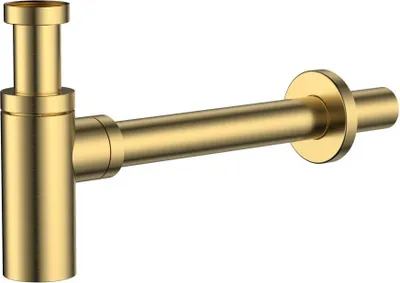 Produktbild von Avapax | Siphon Waschbeckenflasche - Gold Gebürstet - Edelstahl - Korrosionsbeständig - Pvd-beschichtung