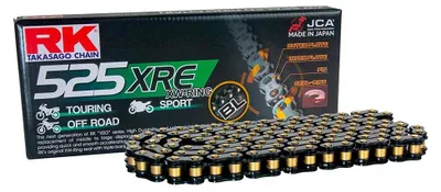 Immagine prodotto di Catena trasmissione aperta RK nera XRE 110 maglie 525 chiusura con rivetto
