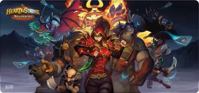 Zdjęcie produktu dla Blizzard HEARTHSTONE - Podkładka pod mysz dla graczy Mercenaries (XL) (900x420x4mm) (FBLMPHSMERCEN21XL)