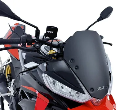 Image de Pare-brise sport pour moto Tuono V4, finition mate