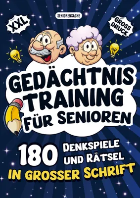Produktbild von Gedächtnistraining für Senioren - Denkspiele und Rätsel in großer Schrift