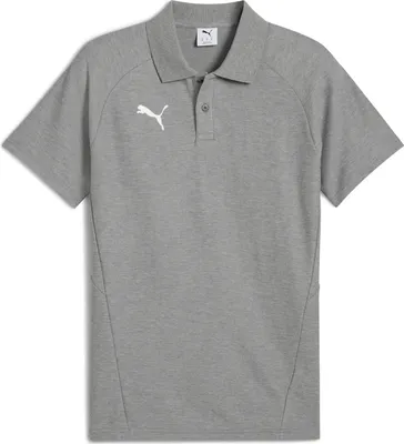 Produktbild von teamEVOSTRIPE Polo, Größe:XL, Farben:Medium Gray Heather-PUMA Silver-PUMA White