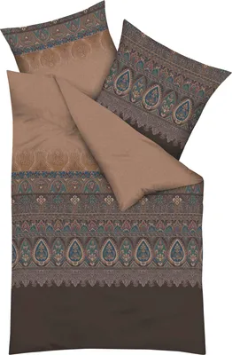 Produktbild von Kaeppel Bettwäsche Opulence" braun 1x 155x220 cm + 1x 80x80 cm"