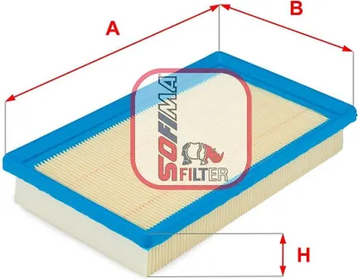 Produktbild von Luftfilter SOFIMA S 8930 A für FIAT Seicento / 600 Schrägheck (187) Filtereinsatz
