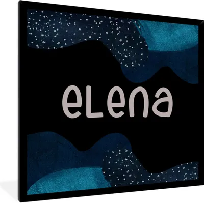 Produktbild von MuchoWow® Gerahmtes Poster Elena - Pastell - Mädchen 40x40 cm - Poster mit Schwarzem Bilderrahmen Wandposter Rahmen Foto Bilder - Mit Rahmen - Wanddekoration Schlafzimmer