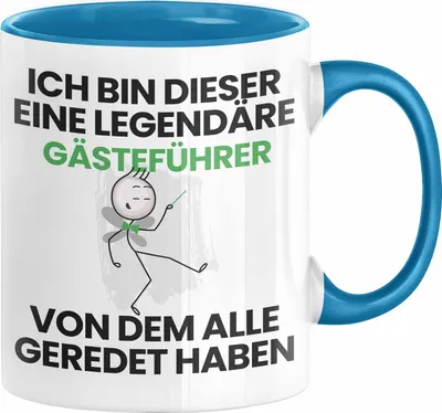 Produktbild von Gästeführer Geschenk Tasse Lustige Geschenkidee Geburtstag für Gästeführer Ich Bin Dieser Legendäre Gästeführer Von Dem Alle Geredet Haben Kaffee-Becher (Blau)