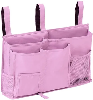 Image de Organisateur de lit suspendu pour enfants, couleur rose