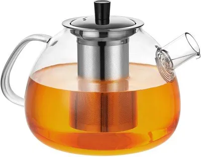 Immagine prodotto di Teiera da 1,6 litri con filtro - Contenitore in vetro borosilicato