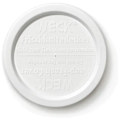 Produktbild von WECK KEEP FRESH Deckel aus PE, Ø 100 mm, weiß, 3 Stück