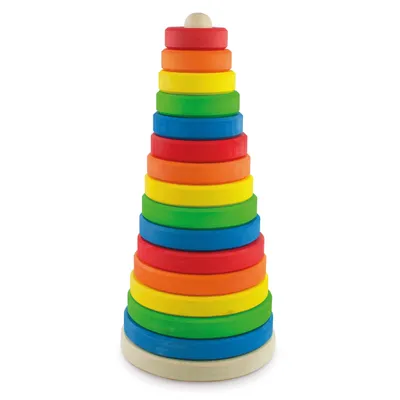 Obrázok produktu pre Veľká farebná drevená pyramída Ulanik