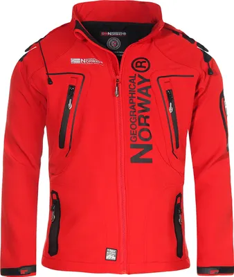 Produktbild von Geographical Norway Herren Softshelljacke Funktions-Outdoor-Jacke Model: G-Forrest, Farbe: rot, Größe: XS