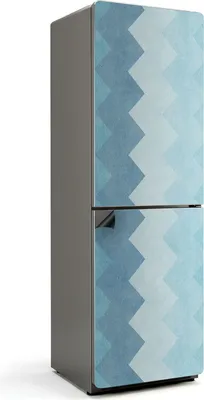 Produktbild von Vertikales Zickzackmuster – Magnetische Kühlschrank Abdeckung – Dekorfolie magnetisch Küche – Kühlschrank Magnet Deko – selbstklebende Magnettafel – Magnetfolie für Kühlschranktür – 60x190 cm