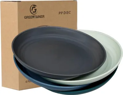 Image de Greentainer Assiette set de 4 pièces 19,8cm en PP pour enfants & adultes