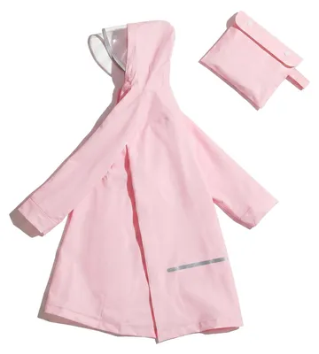 Imagen del producto de Omgoods - Poncho impermeable para lluvia, color rosa, para niños