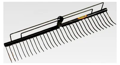 Produktbild von Rasenrechen 60 cm mit 32 Zinken aus legiertem Stahl