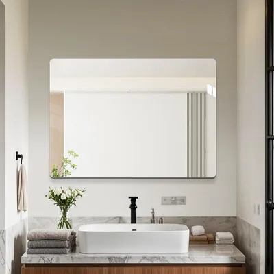 Immagine prodotto di Specchio da bagno da parete 50x70 cm, specchio da parete per il bagno