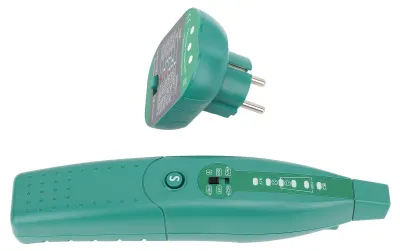Obrázok produktu pre Hľadač obvodového ističa a tester zásuvky 9V