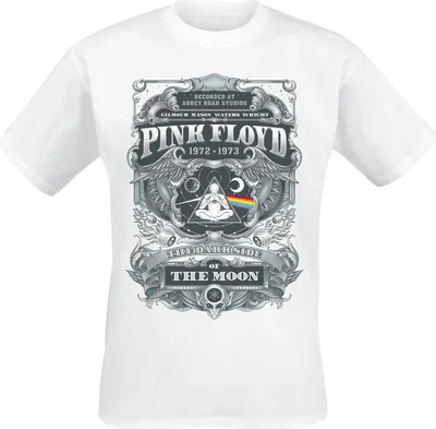 Produktbild von Pink Floyd T-Shirt Herren DSOTM 1972 weiß Band-Merch, Bands 100% Baumwolle L
