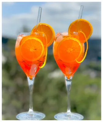 Produktbild von Topkapi Aperol Spritz Gläser Set Stella XL | 6 Wein Kelche 445ml