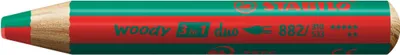Produktbild von STABILO woody 3 in 1 duo, Grün, Rot, 1 Stück(e)