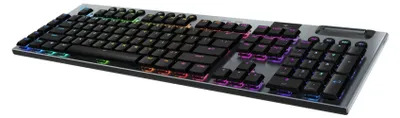 Produktbild von Logitech G G915 X LIGHTSPEED, Verkabelt & Kabellos, RF Wireless + Bluetooth, Mechanischer Switch, QWERTZ, LED, Schwarz