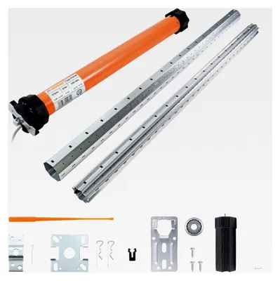 Produktbild von Rolladenmotor Komplettset für Rollladenkastenbreiten bis 270 cm, Rolladenantrieb 20 Nm SW60, inkl. Montagezubehör, ohne Steuerung