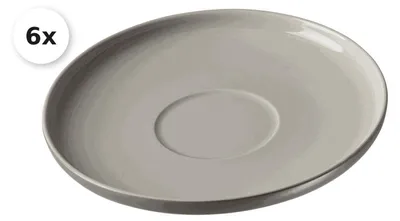 Produktbild von Untertasse zur Kaffeetasse 6er Set Jasper grau